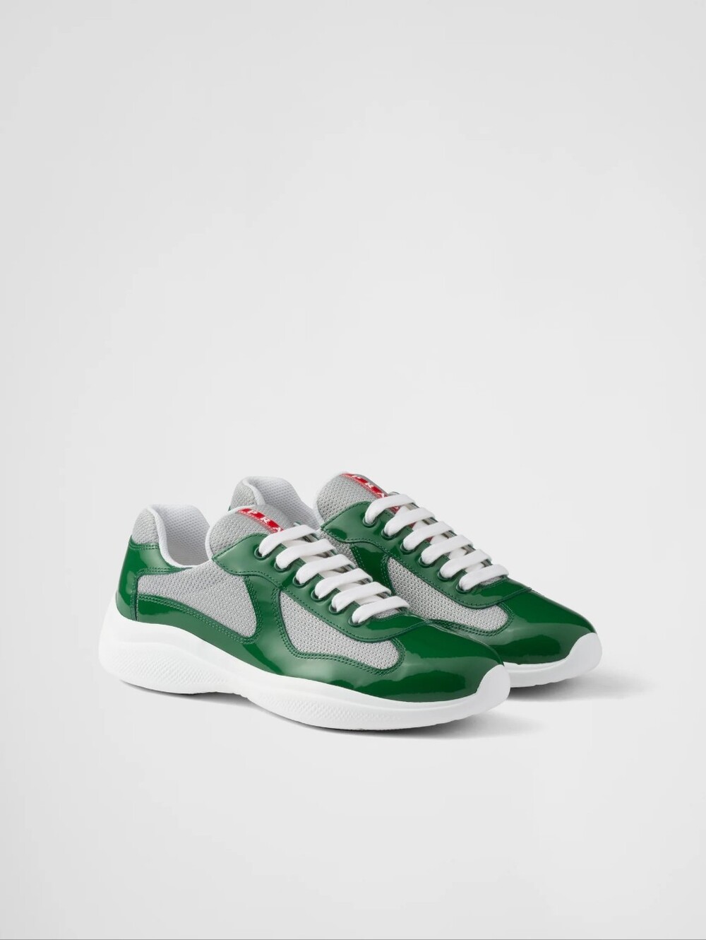 Prada Green & White Sneakers Size 44 – Like New With Box